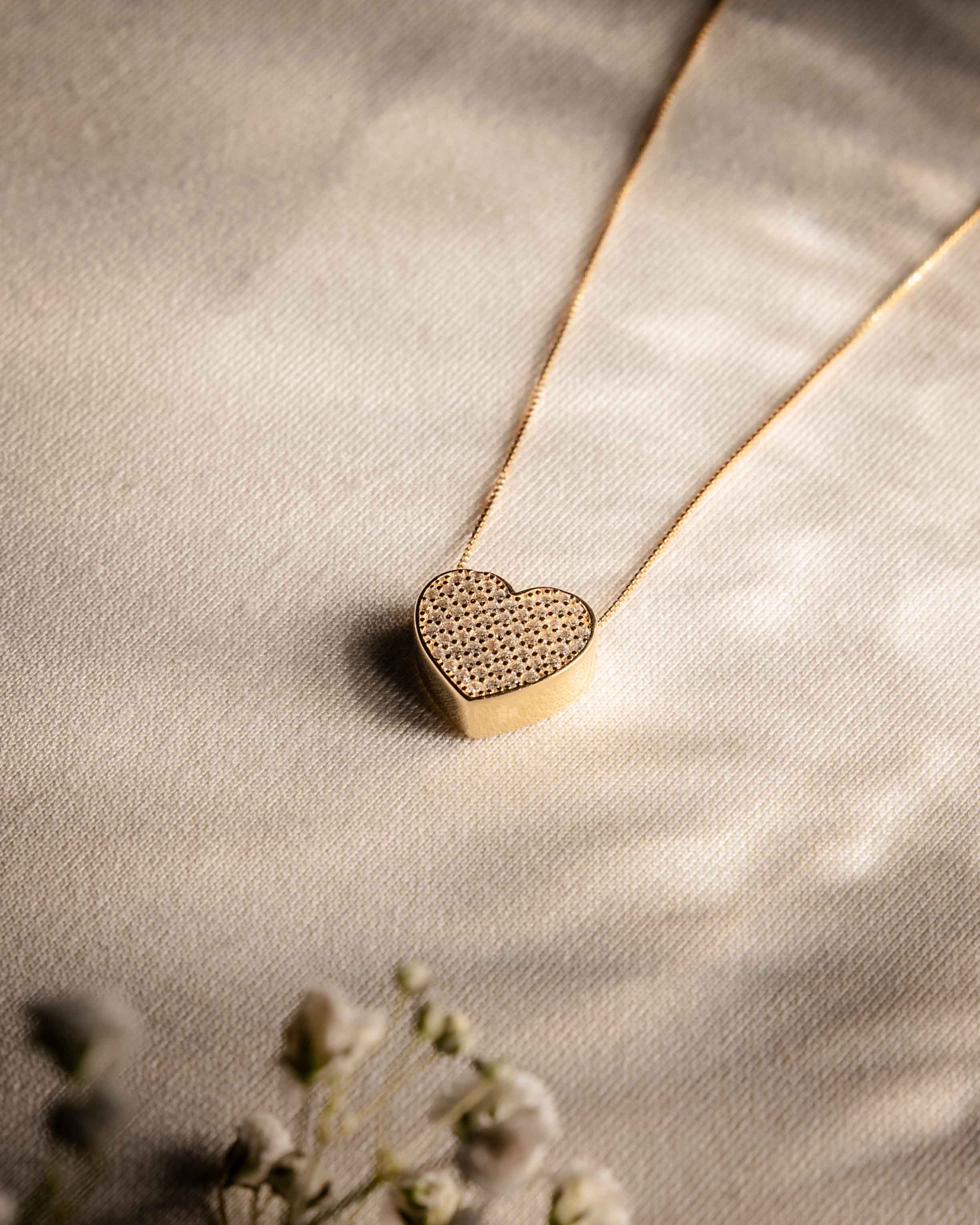 COLLANA LINEA HEART ORO IN ARGENTO 925 E ZIRCONI