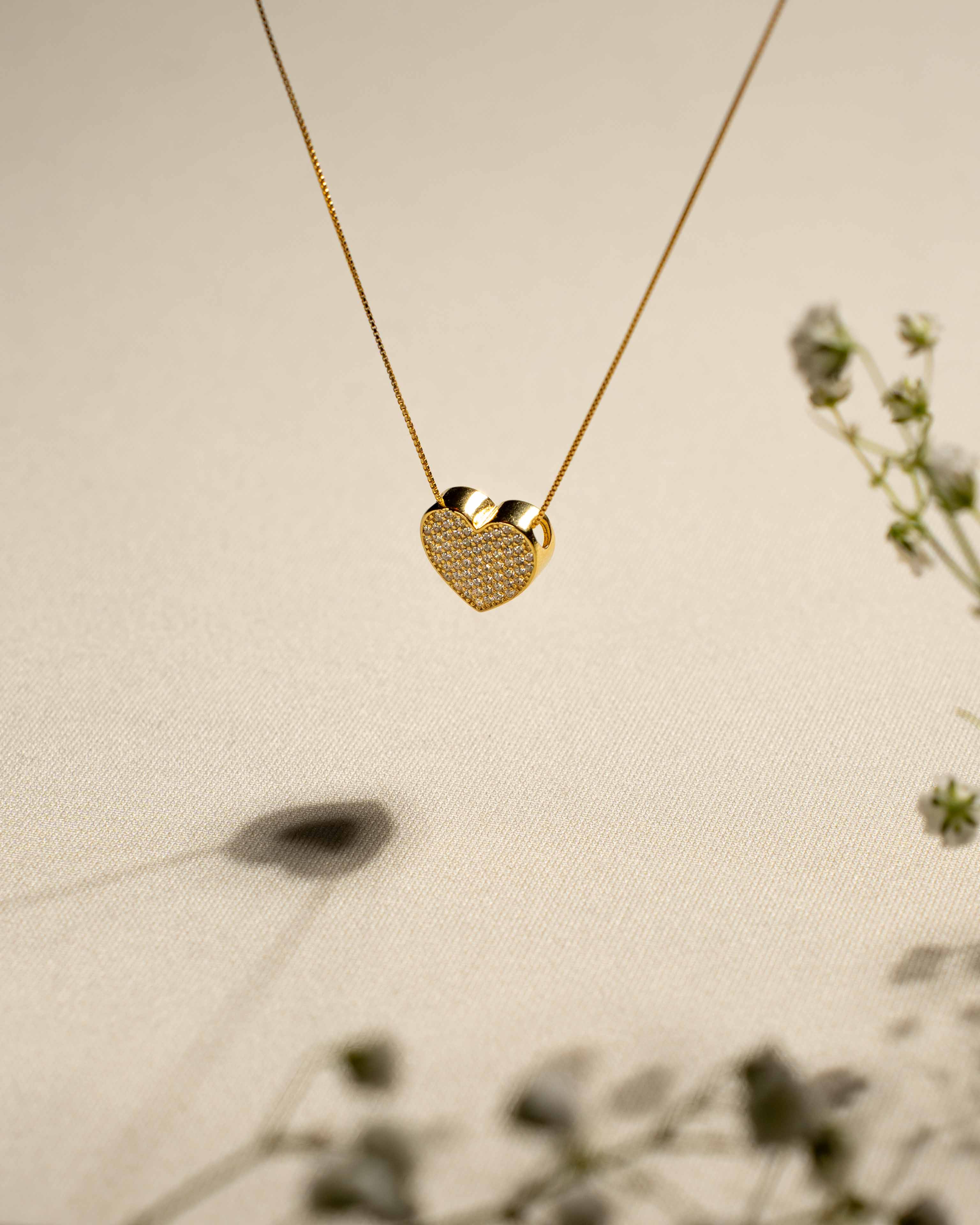 COLLANA LINEA HEART ORO IN ARGENTO 925 E ZIRCONI