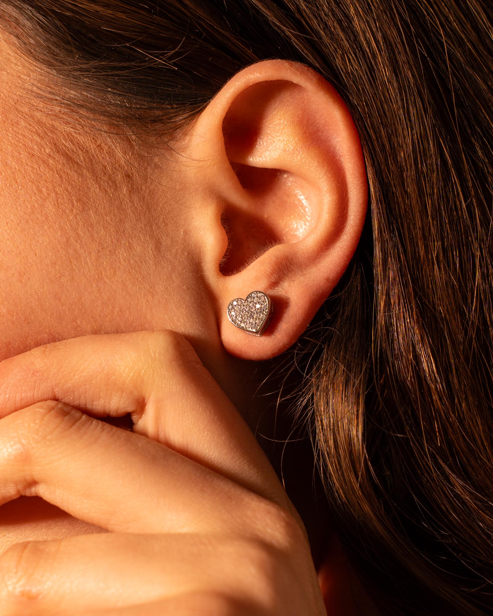 ORECCHINI LINEA HEART IN ARGENTO 925 E ZIRCONI