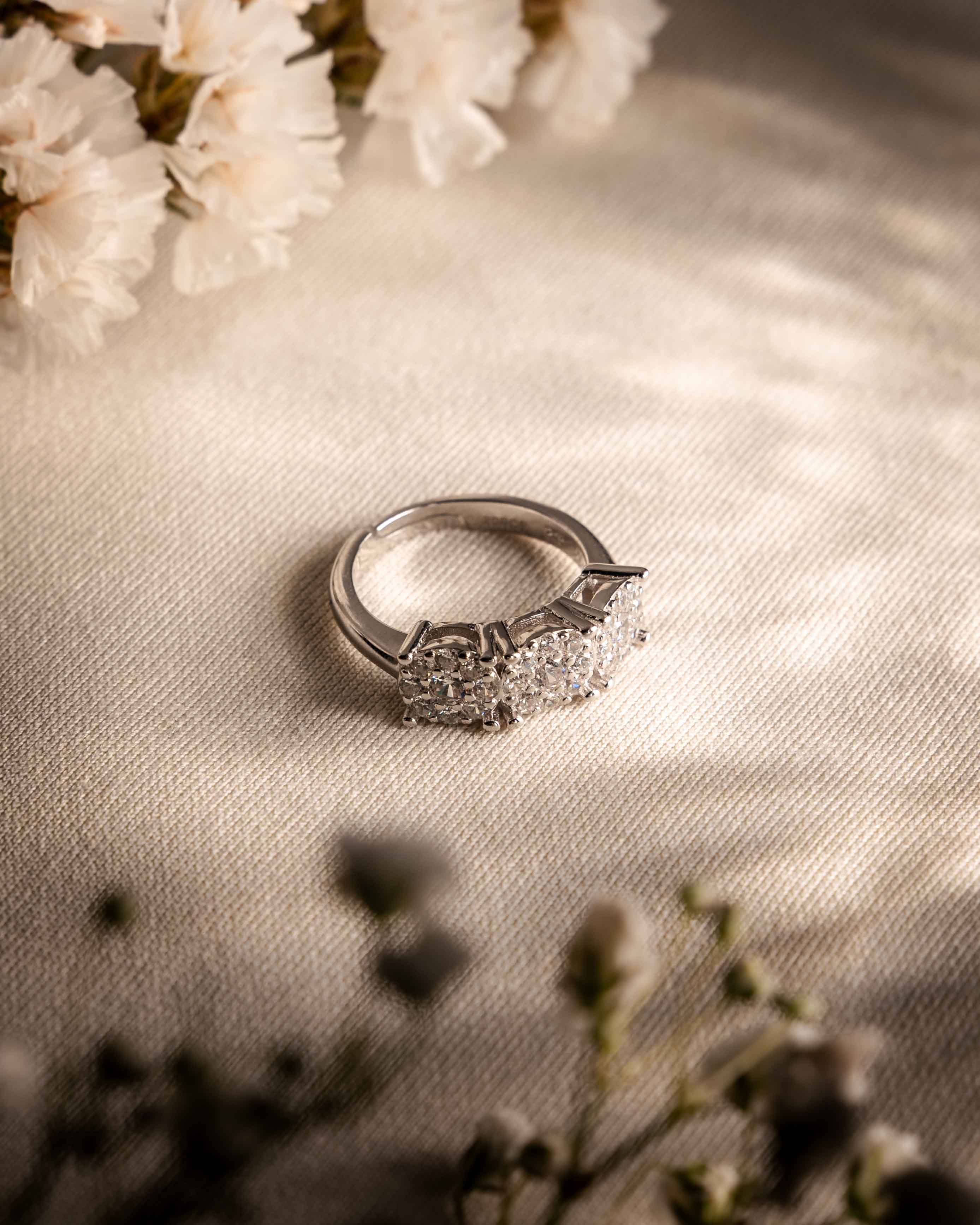 ANELLO TRILOGY SUPREME ARGENTO 925 E ZIRCONI