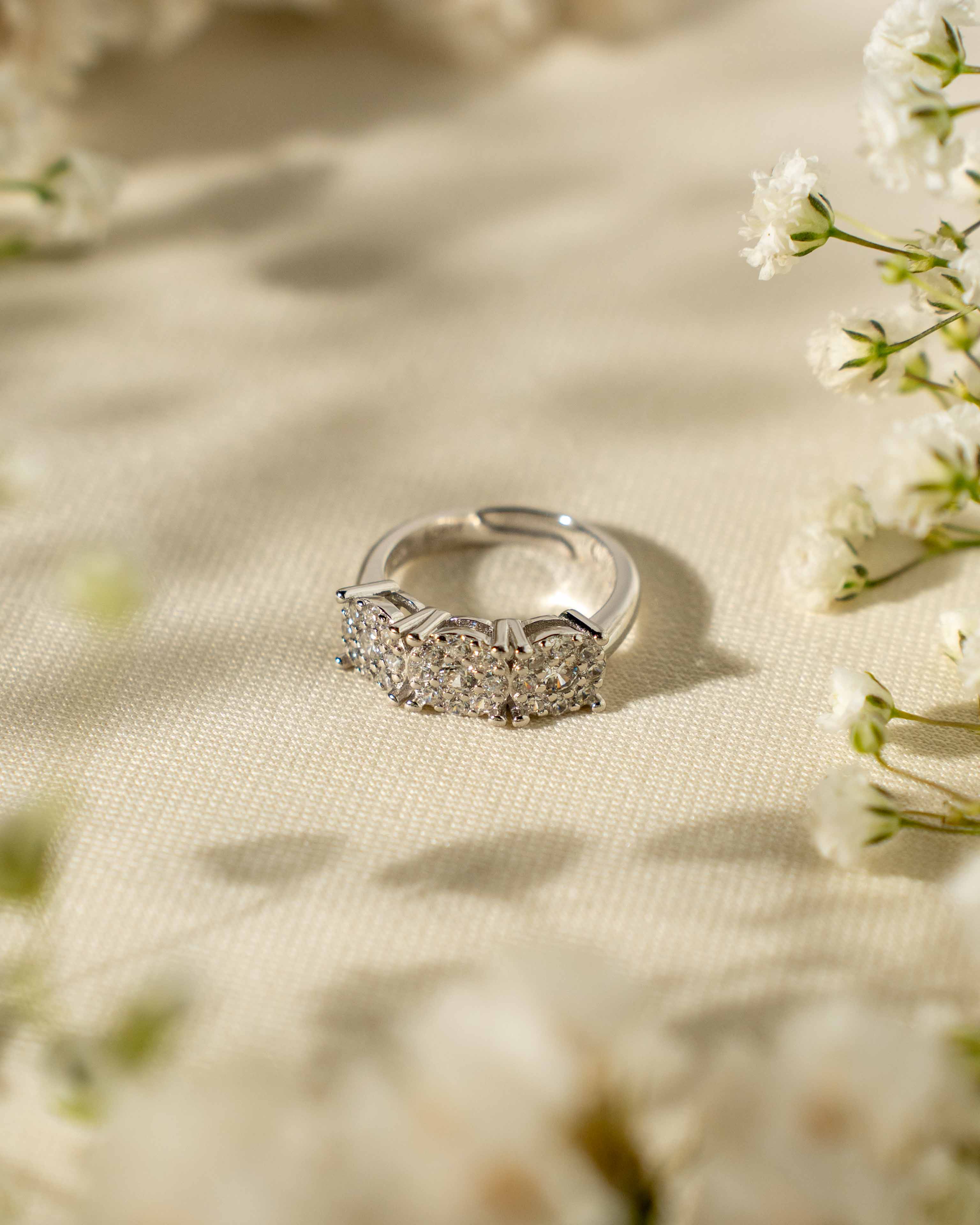 ANELLO TRILOGY SUPREME ARGENTO 925 E ZIRCONI