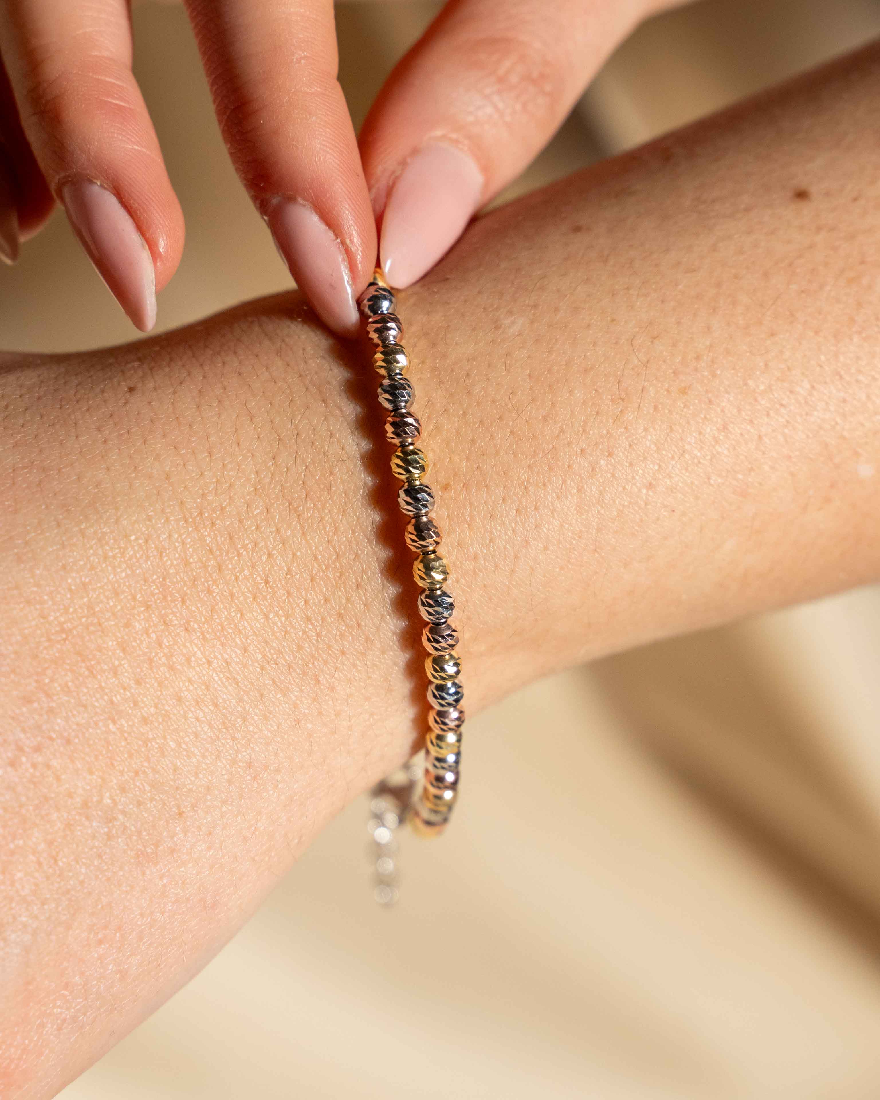 BRACCIALE SPLIT MULTICOLOR IN ARGENTO 925 DIAM.1,5MM