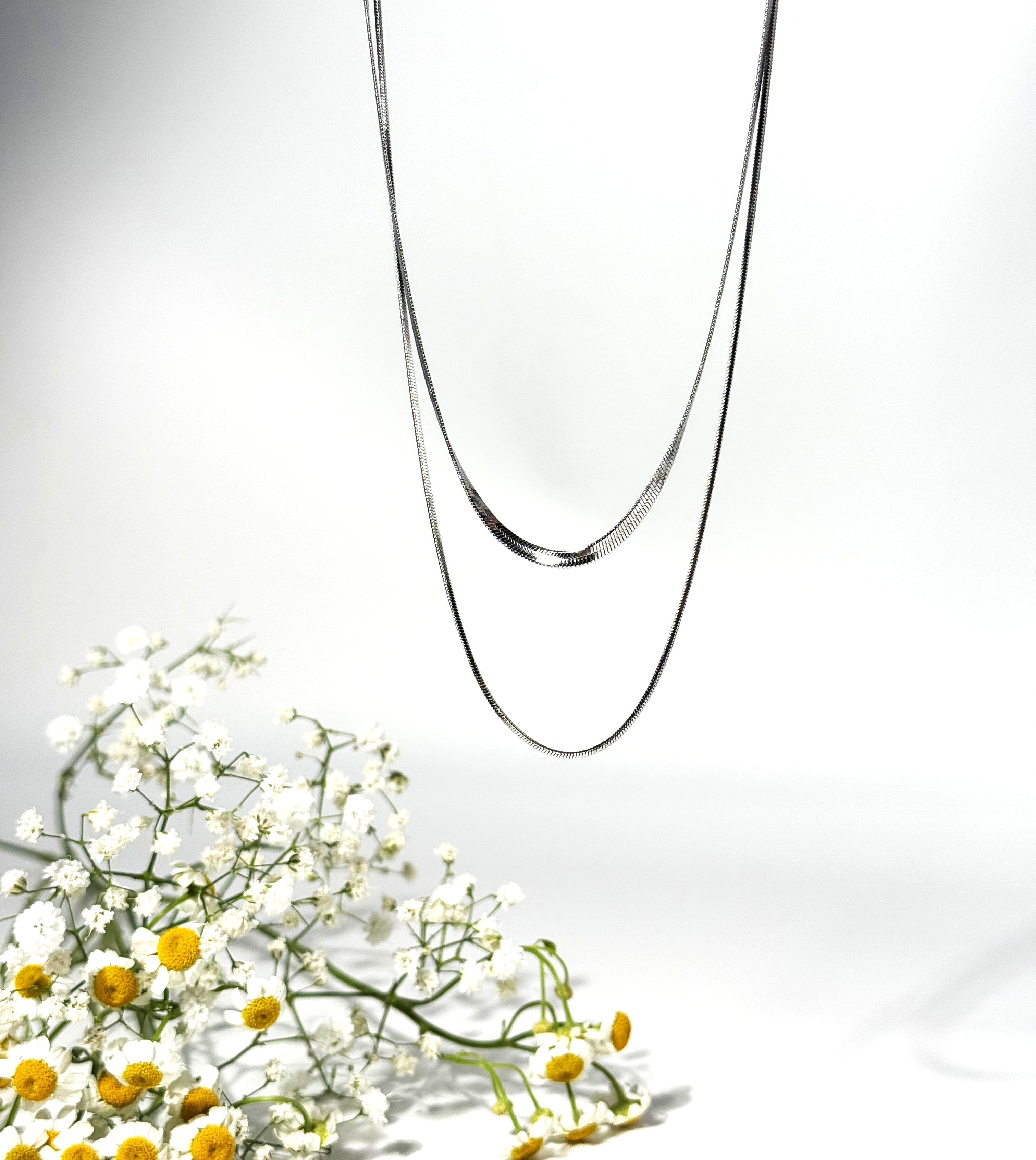 COLLANA SNAKE ACCIAIO 304 SILVER