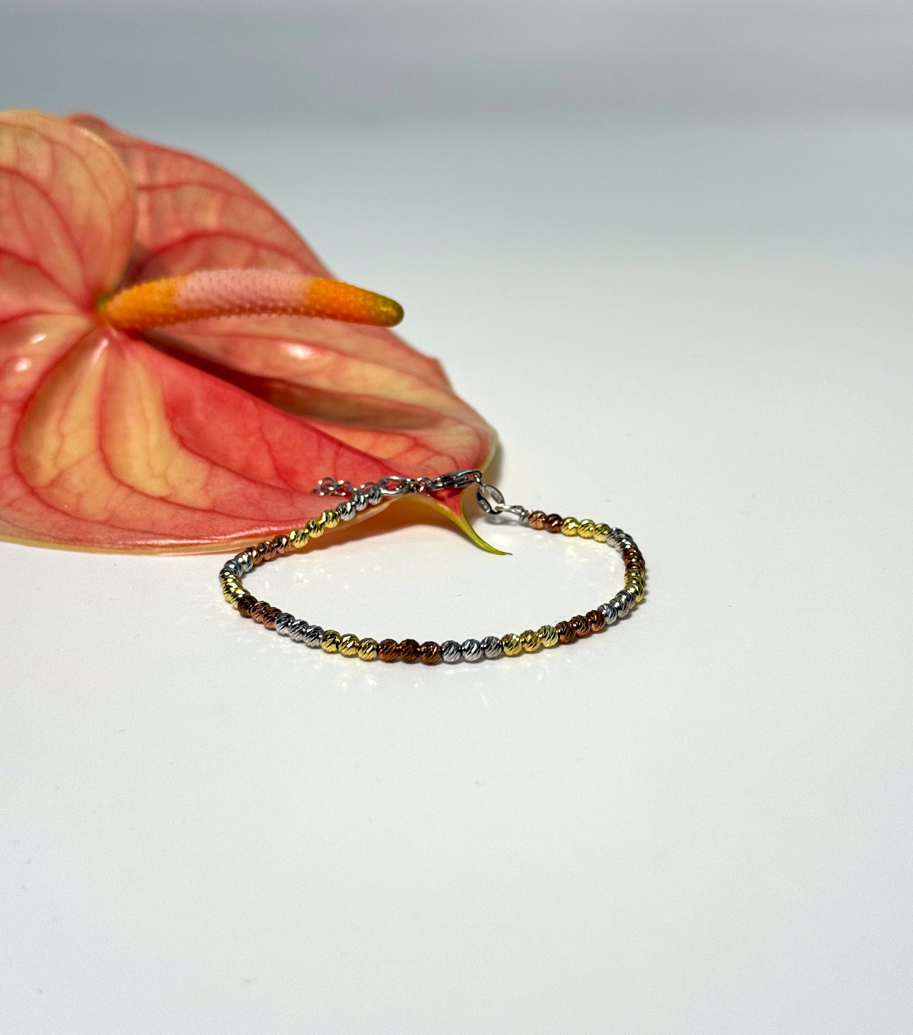 BRACCIALE SPLIT 1,5MM ARGENTO 925 COL.MULTICOLOR BRONZE