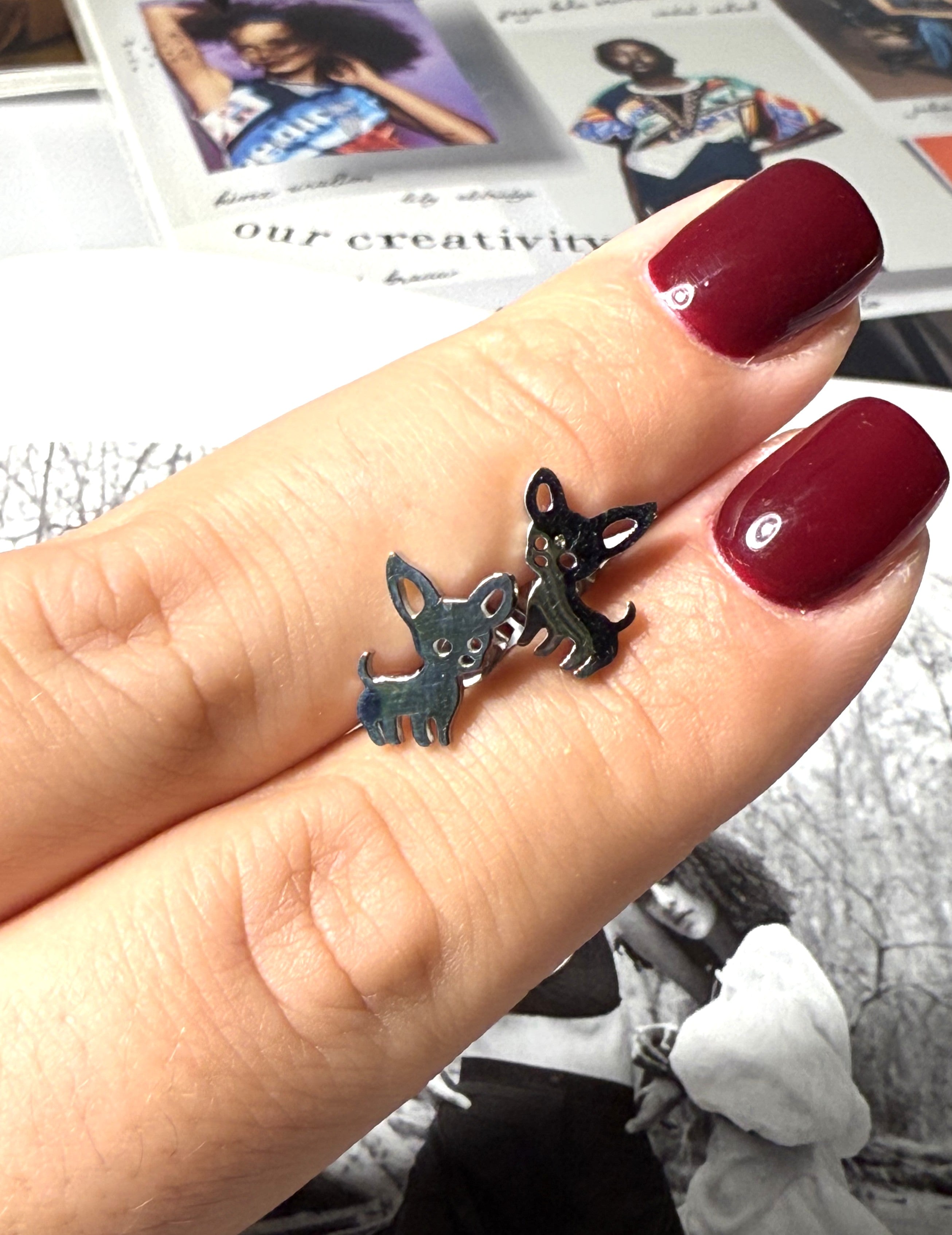 ORECCHINO CHIHUAHUA ACCIAIO 304 SILVER