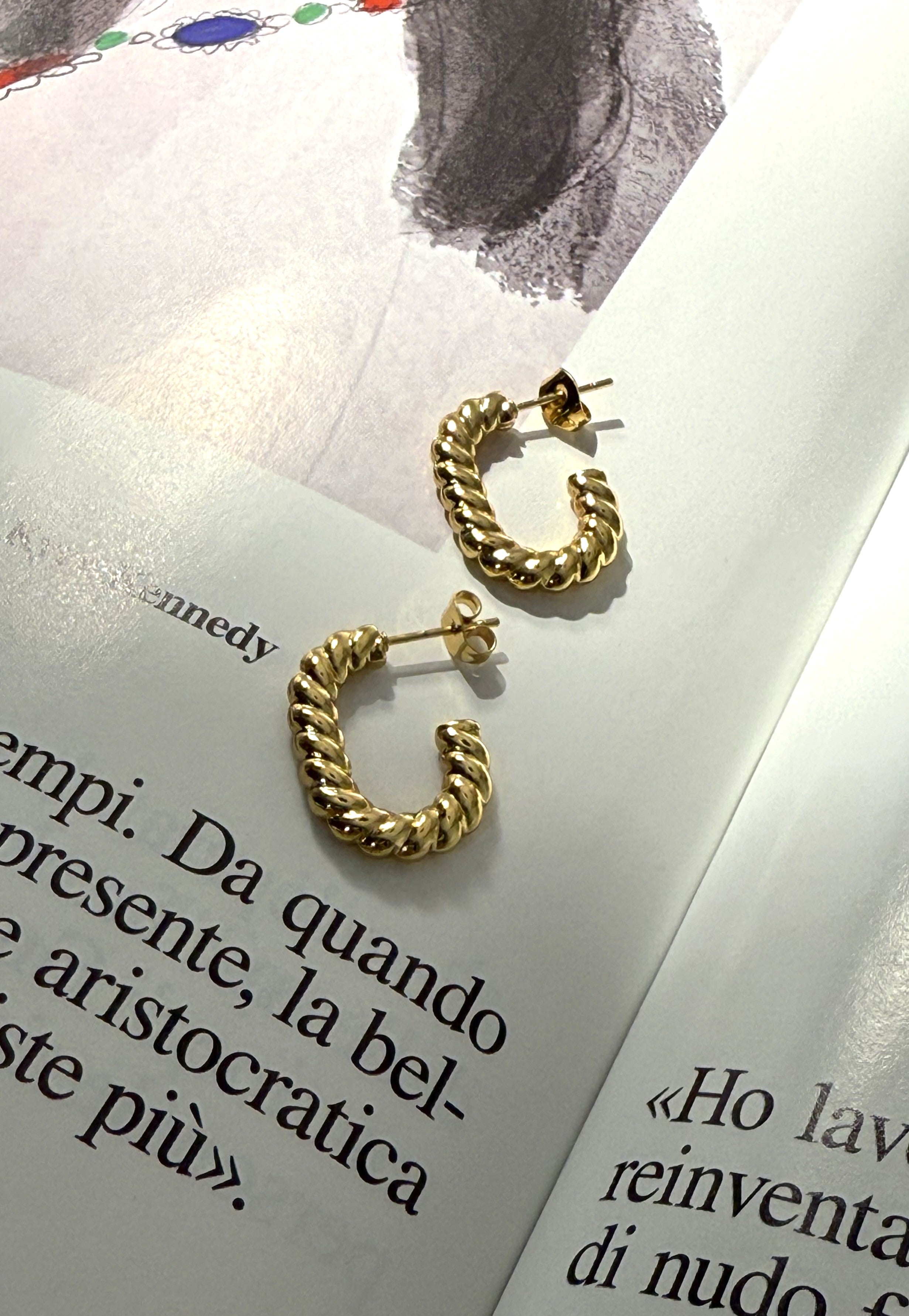 ORECCHINI TANGO ACCIAIO 304 GOLD