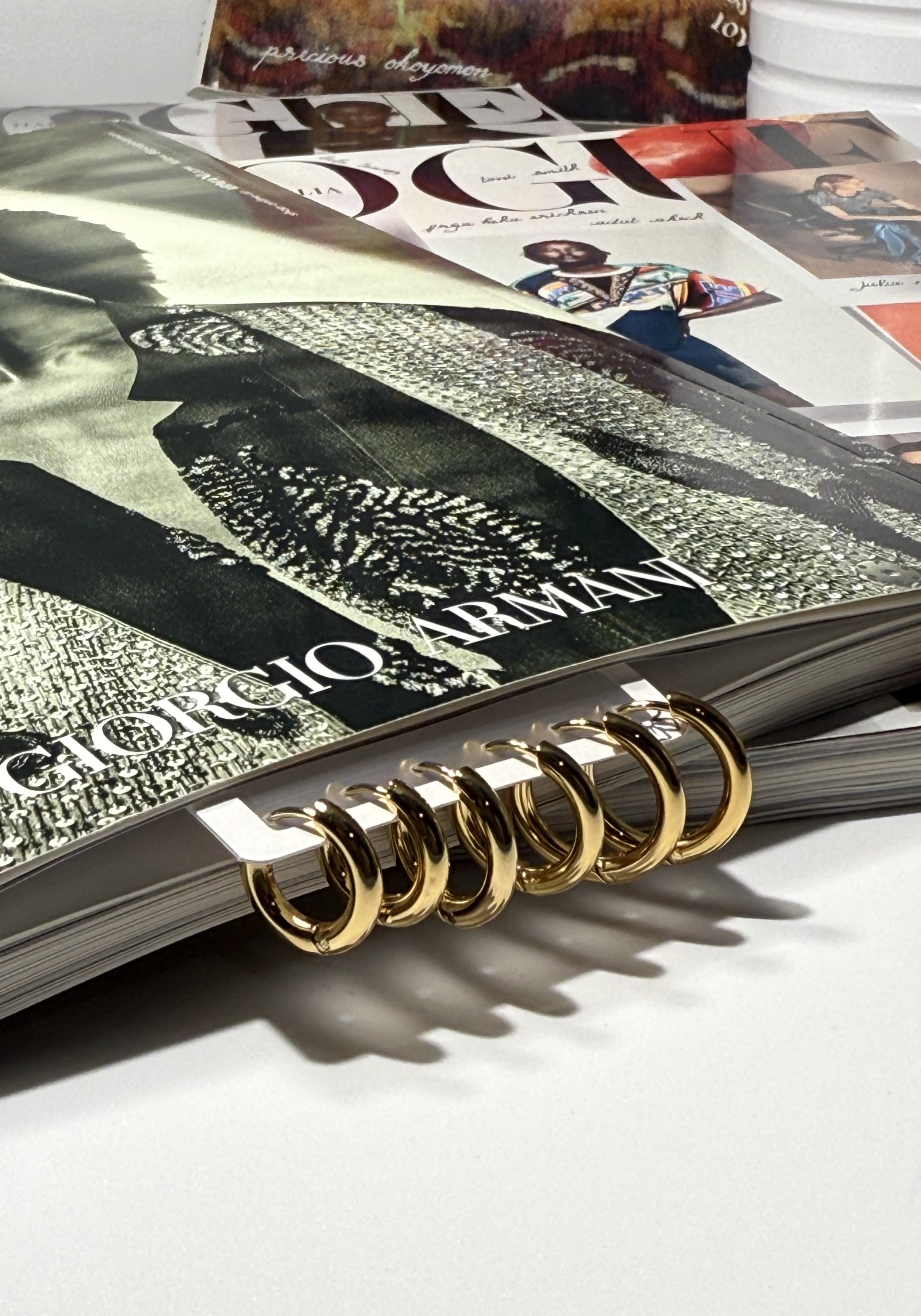 CERCHIETTO SET 6 PEZZI ACCIAIO 304 GOLD