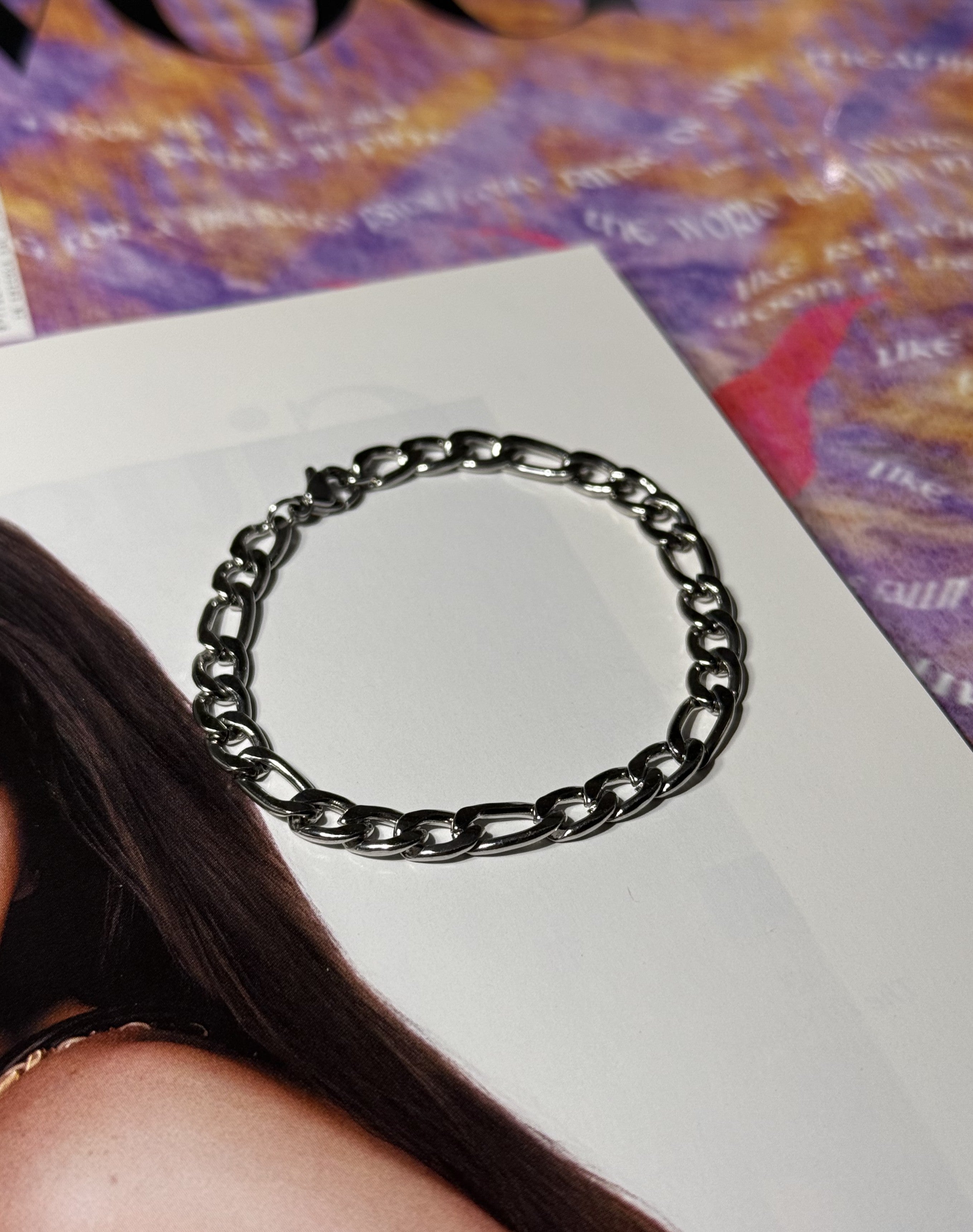 BRACCIALE CATENA BULL ACCIAIO(NICKEL FREE) SILVER