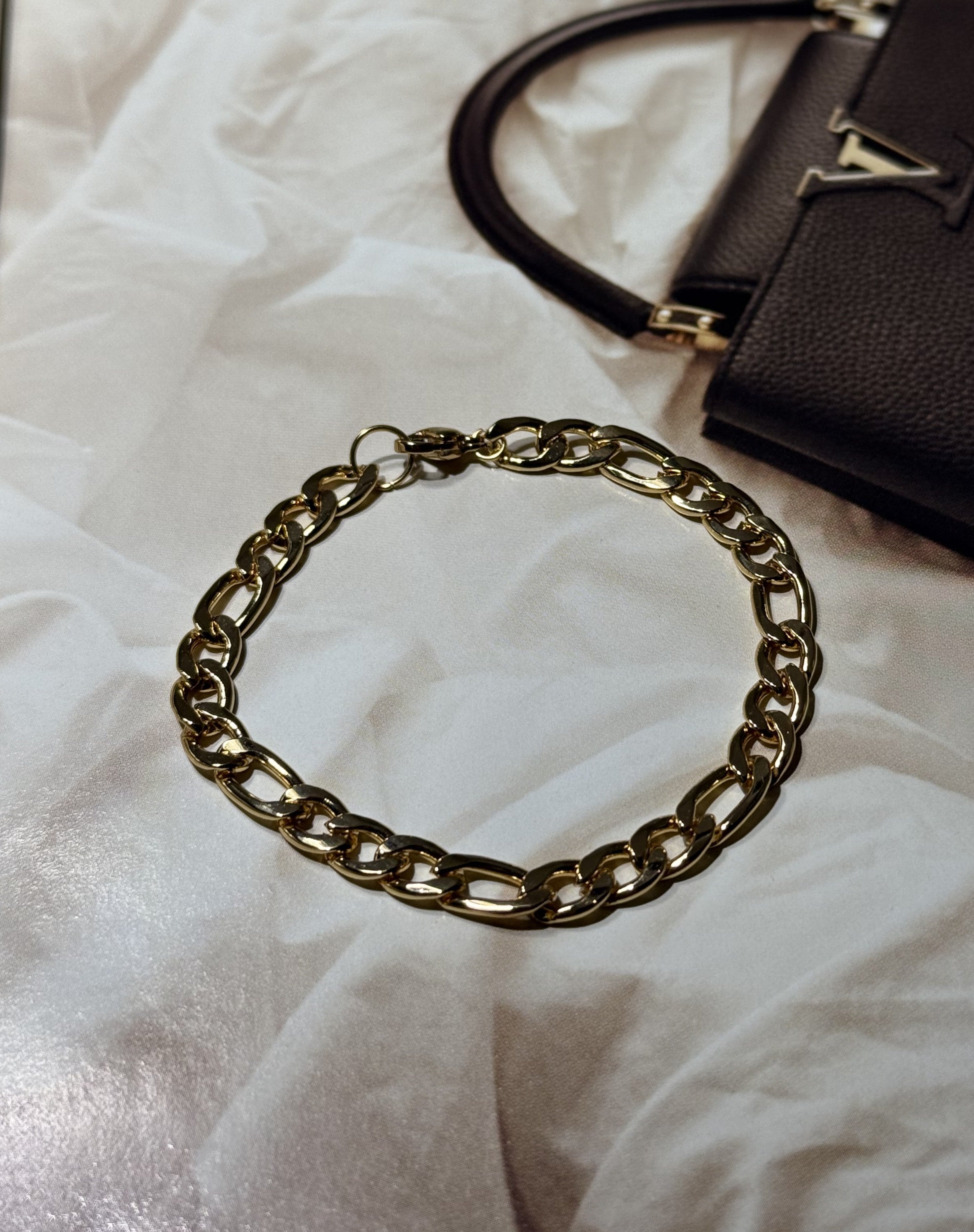 BRACCIALE CATENA BULL ACCIAIO(NICKEL FREE) GOLD