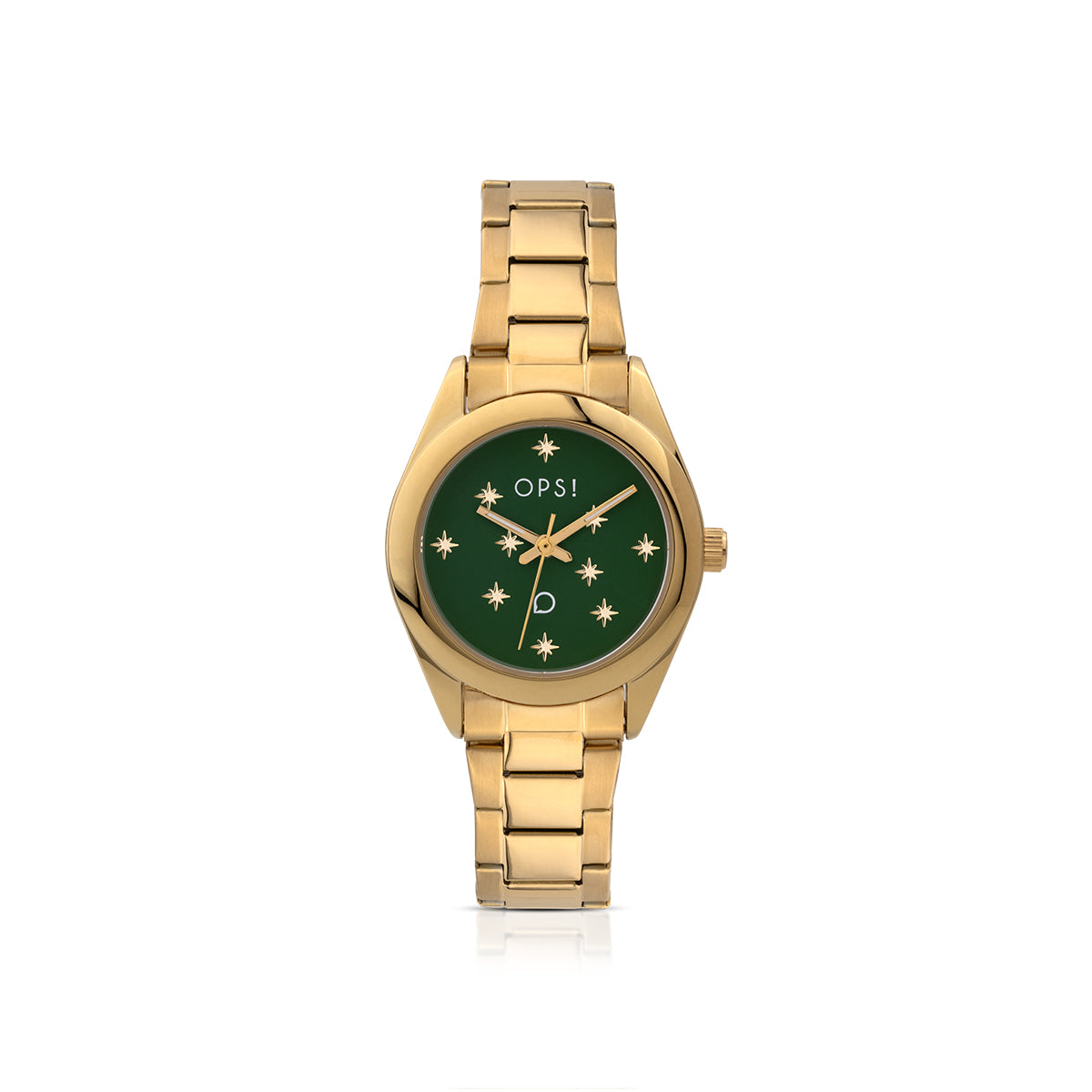 OROLOGIO OPS "BRIGHT" CASSA 31MM ACCIAIO DORATO VERDE OPSPW-1061