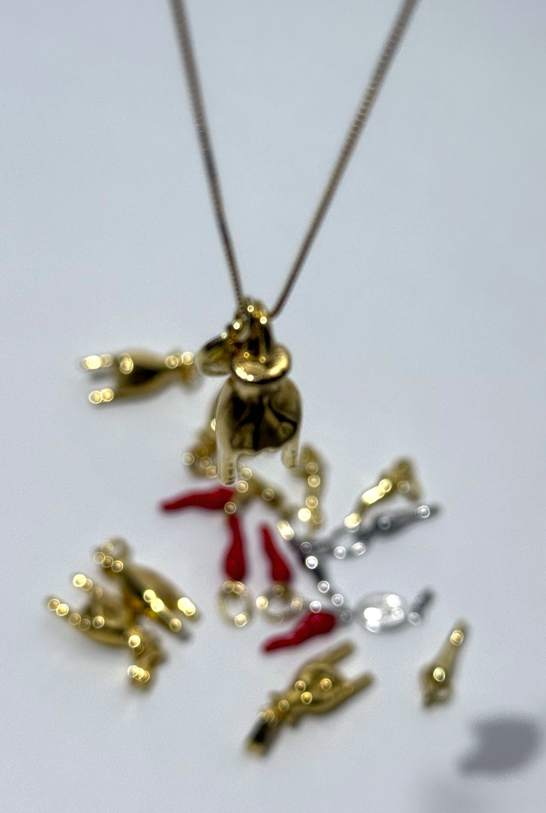 COLLANA SACRO E PROFANO CON CATENA VENEZIANA DA 45CM IN ARGENTO 925 GOLD