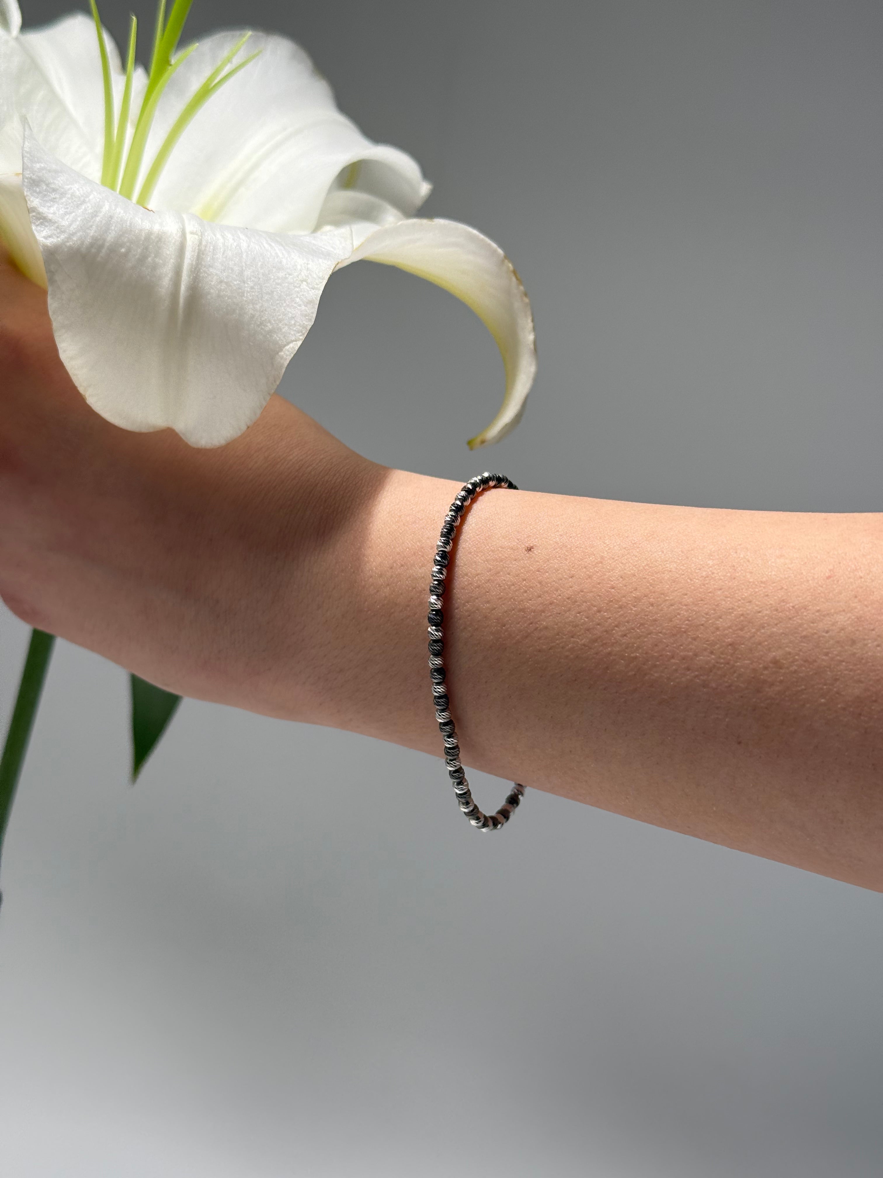 SPLIT GRAY SFERA 3 MM IN ARGENTO 925