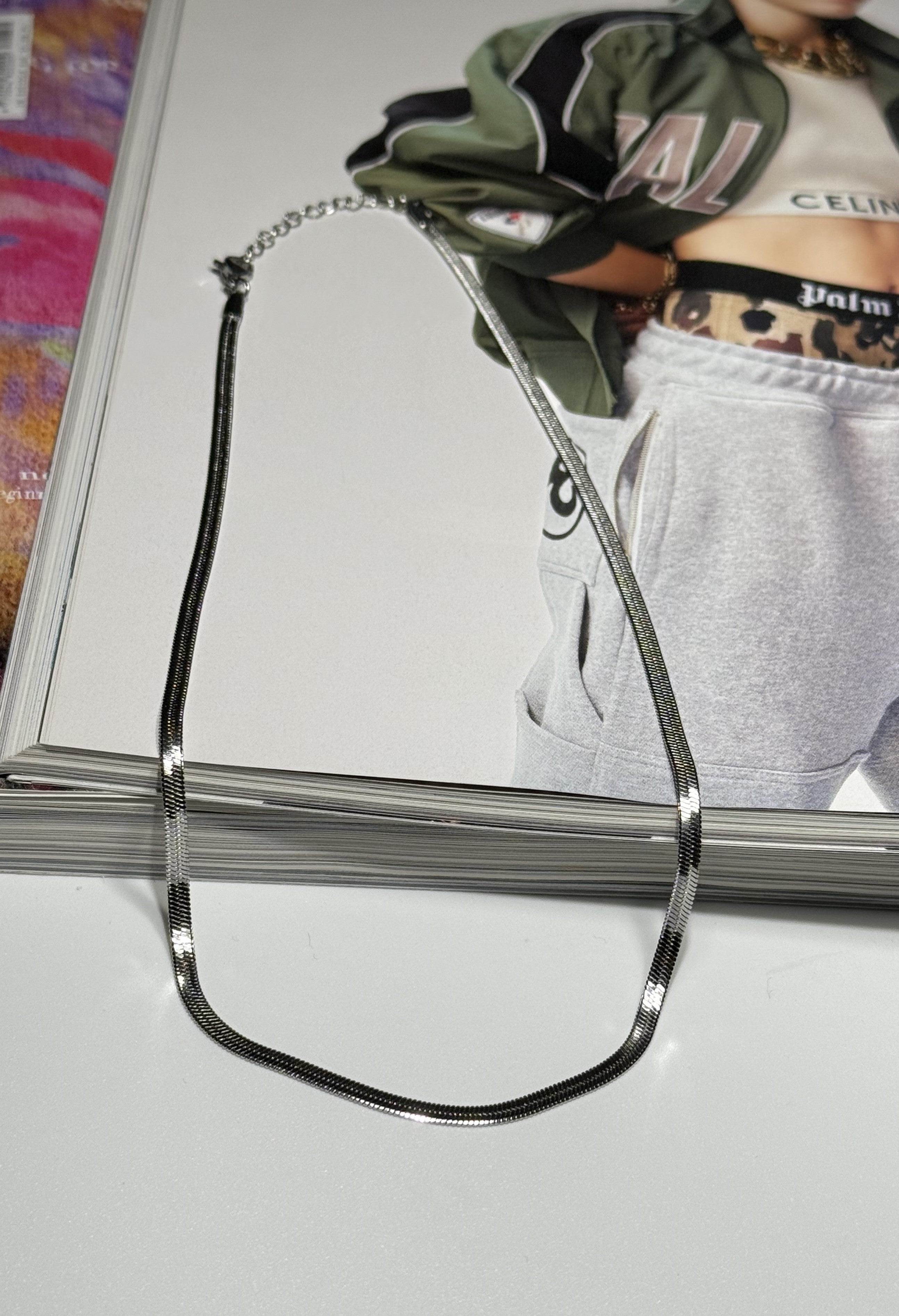 COLLANA SNAKE ACCIAIO 304 SILVER