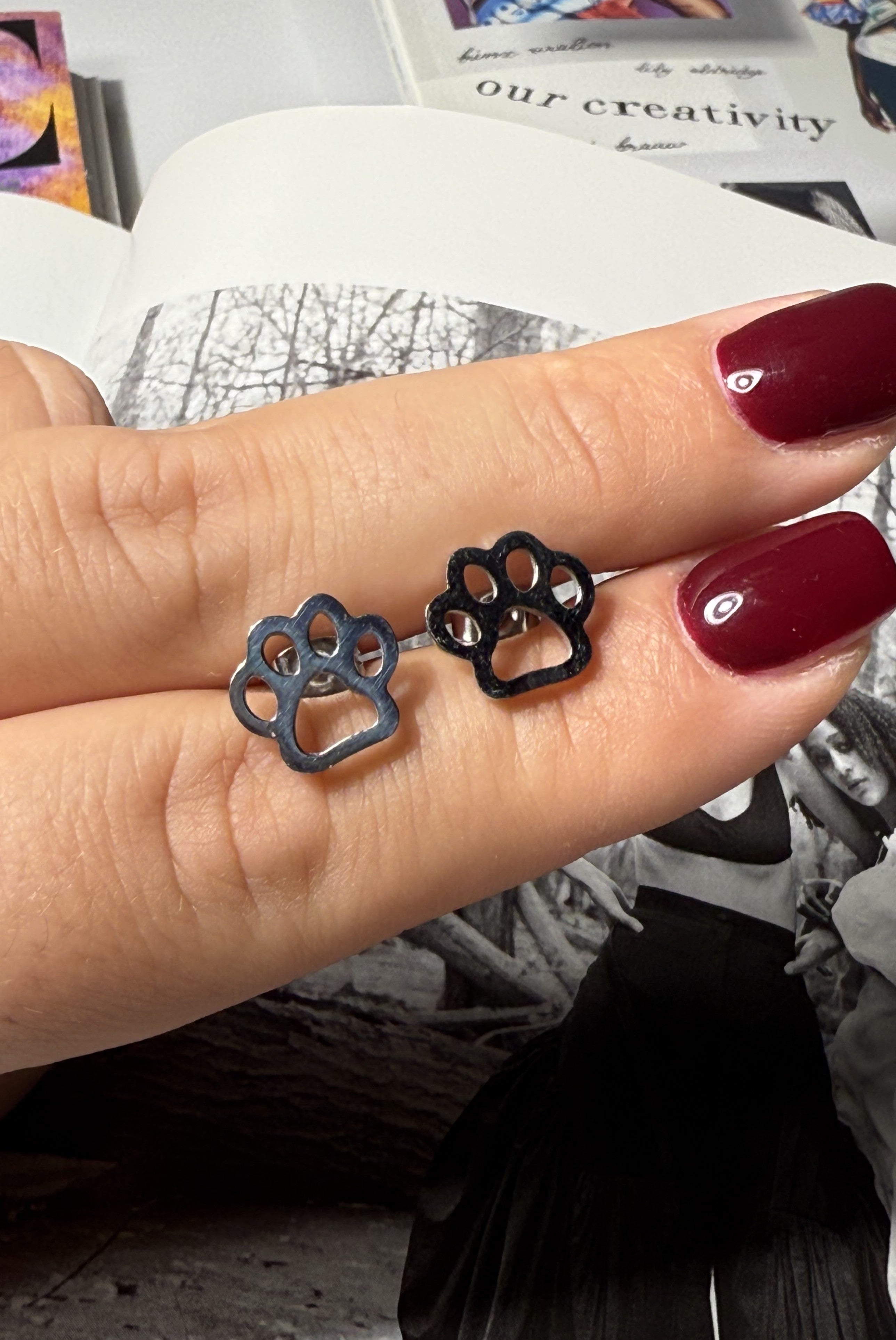 ORECCHINI ZAMPA ACCIAIO 304 SILVER