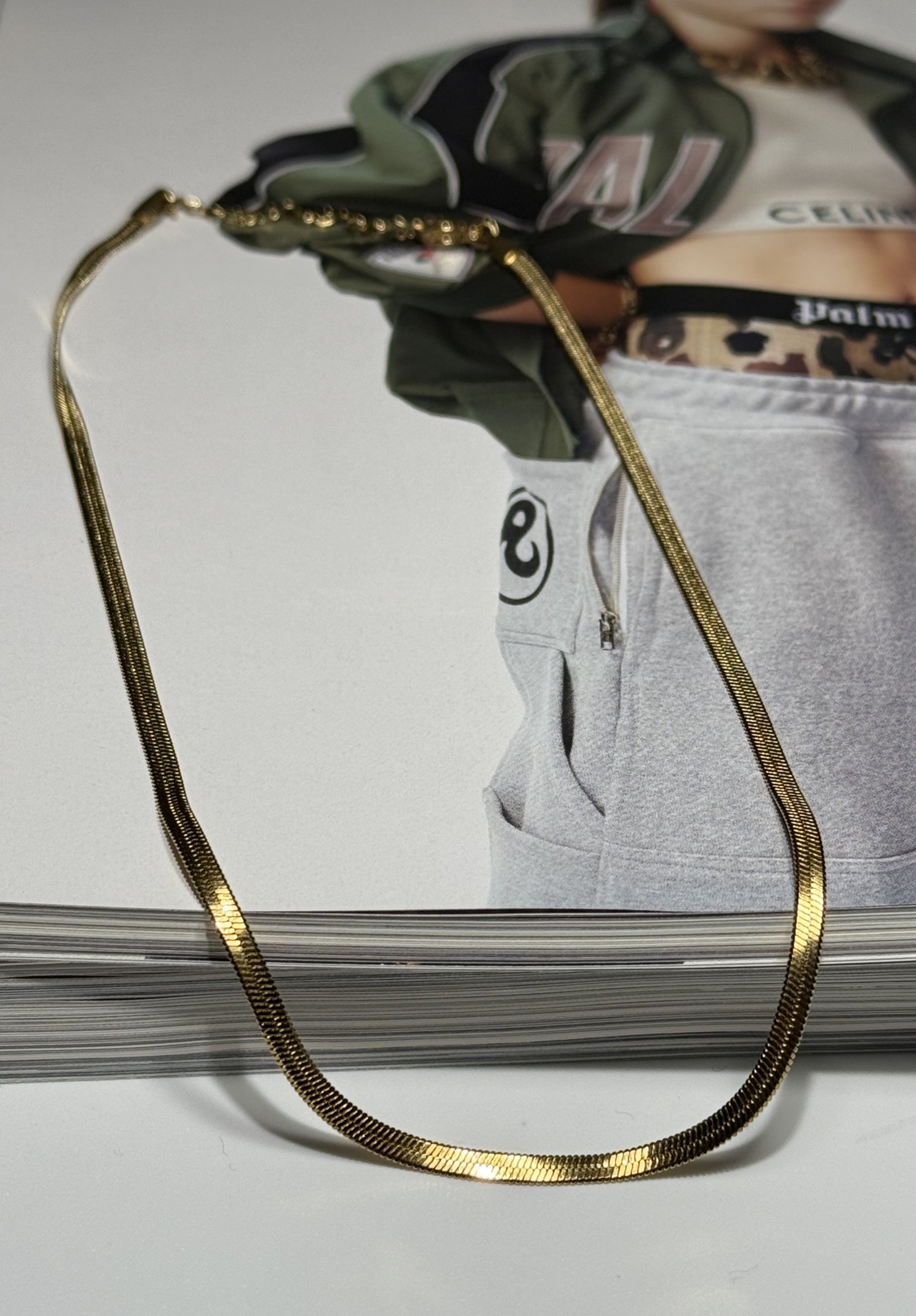 COLLANA SNAKE ACCIAIO 304 GOLD