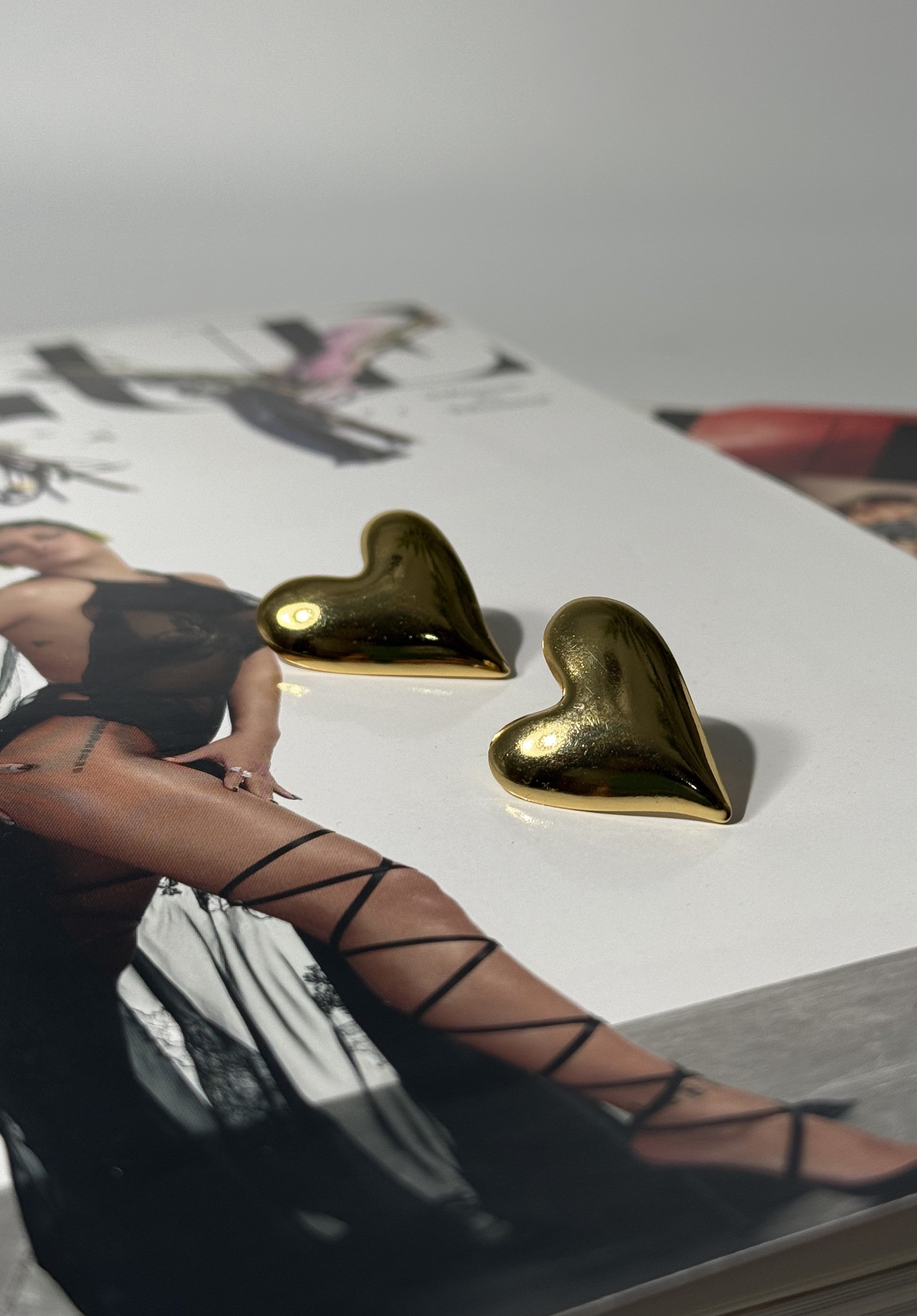 ORECCHINI CUORE SWEET ACCIAIO 304 GOLD