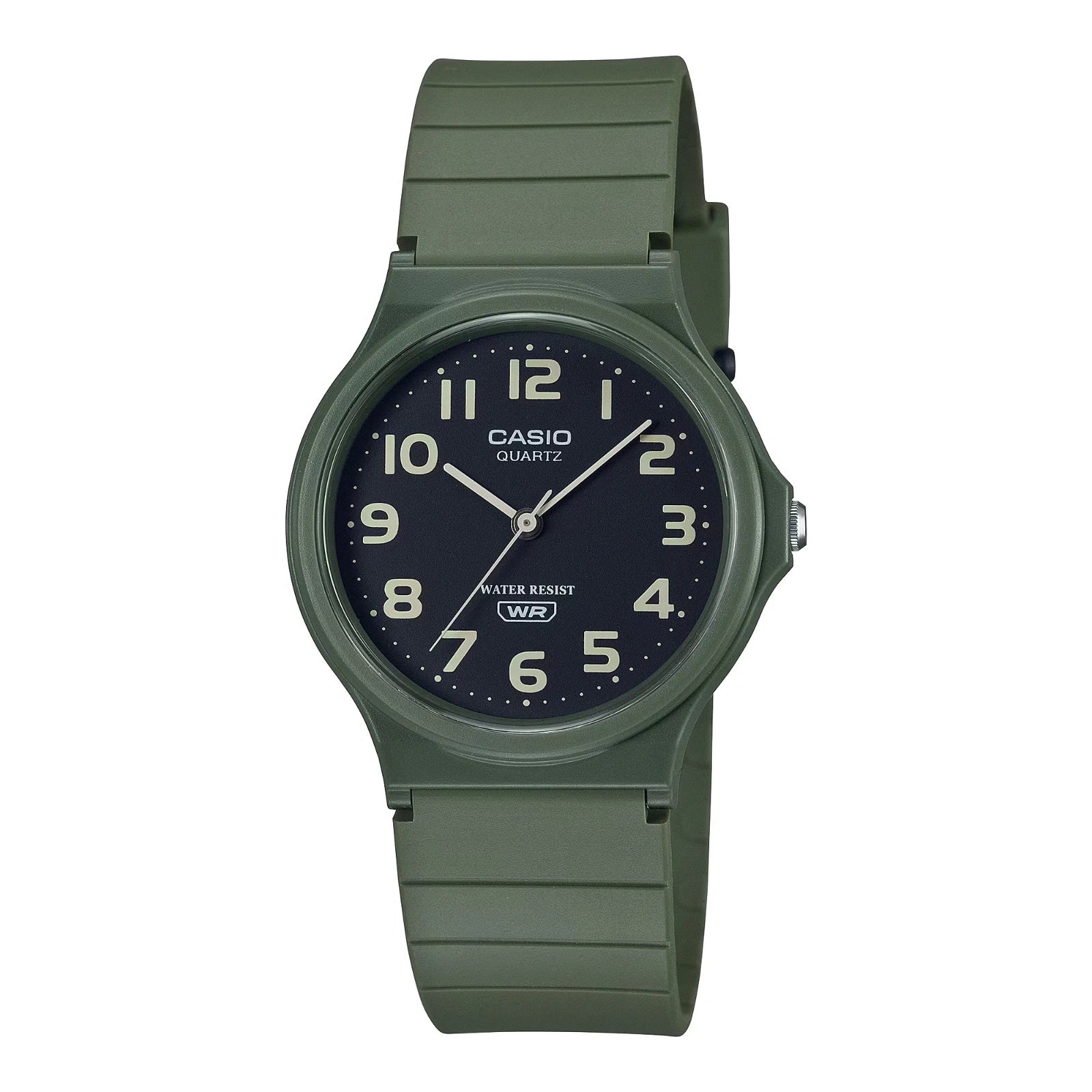 OROLOGIO CASIO MQ-24UC-3BDF CASUAL IN RESINA VERDE DISPLAY ANALOGICO NERO