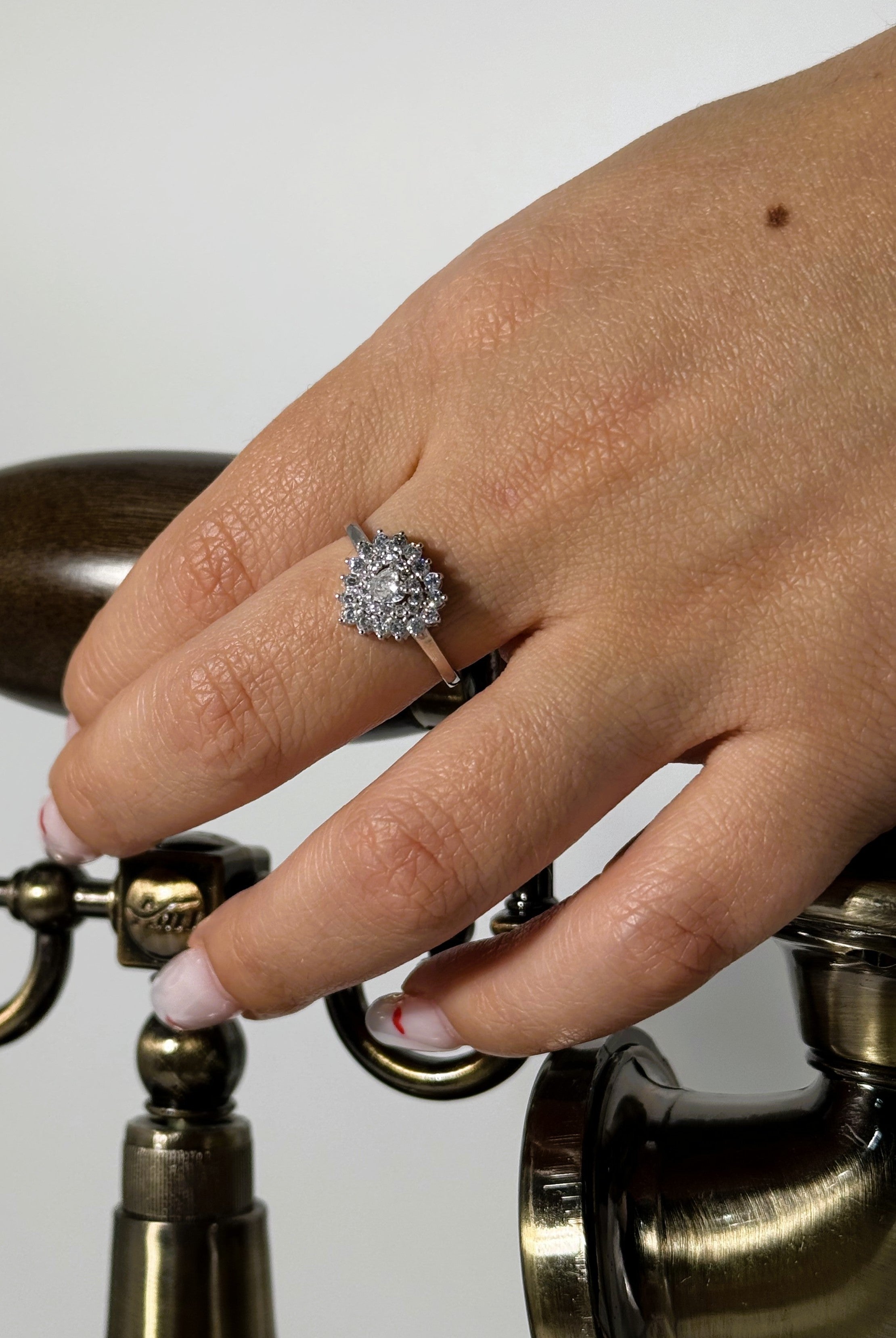 ANELLO CUORE DI LUCE  IN ARGENTO 925