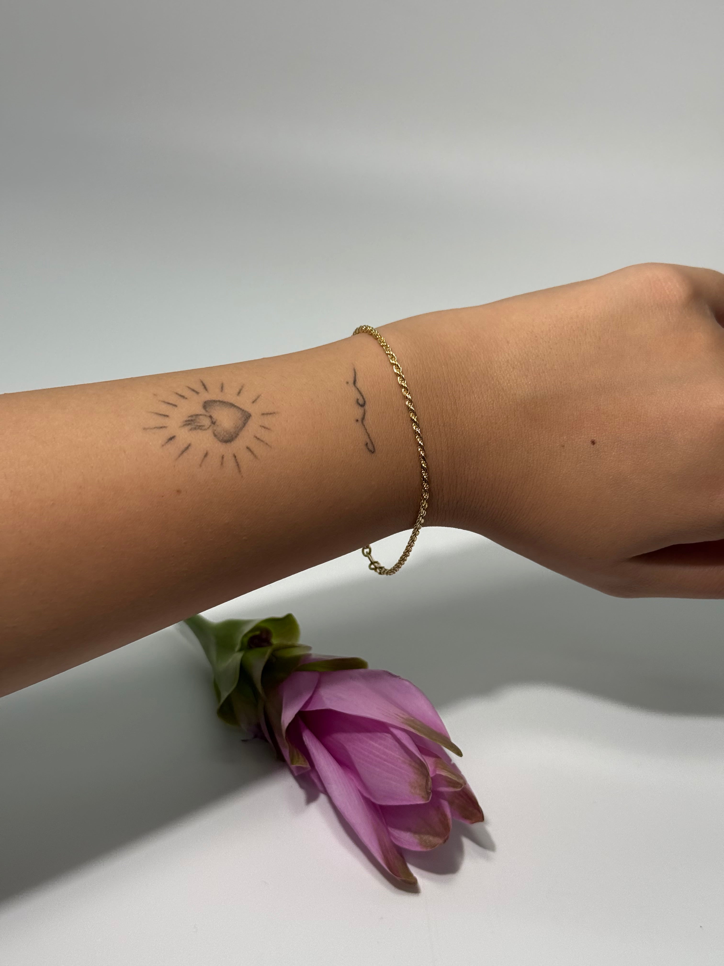 BRACCIALE FUNETTA IN ARGENTO 925 COL.ORO